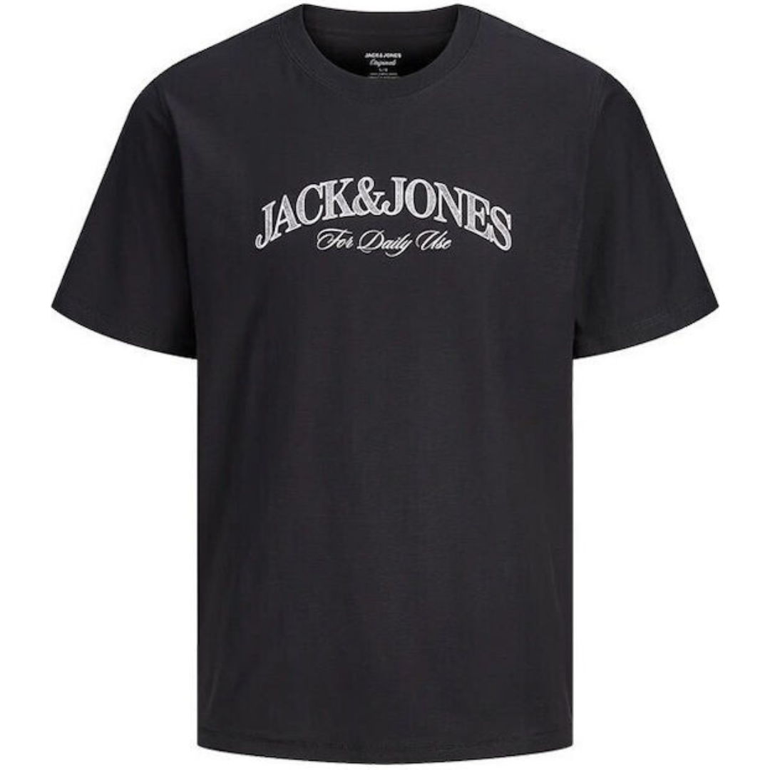 J&J Crna Muška Majica JORCASSIS BRANDING TEE